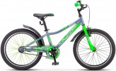 Велосипед 20' хардтейл STELS PILOT-210 Серый/салатовый 2021, 11'  Z010 LU088513